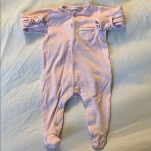 Magnolia baby  pink daisy footie 3m